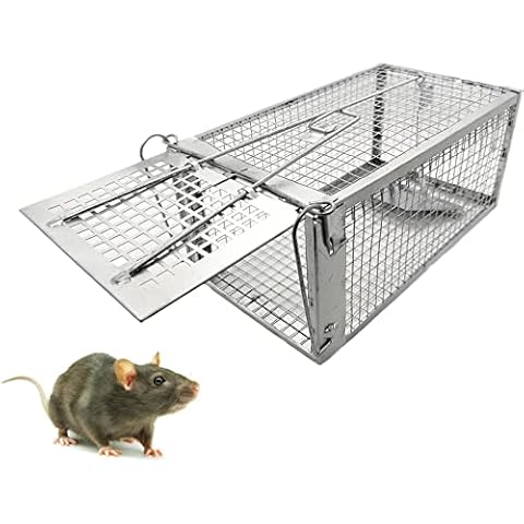 PIXESTT Live Mouse Trap Animal Trap Set Suitable for Absorbing Mice, Hamsters, Animal Friendly Rat Trap - C Cover