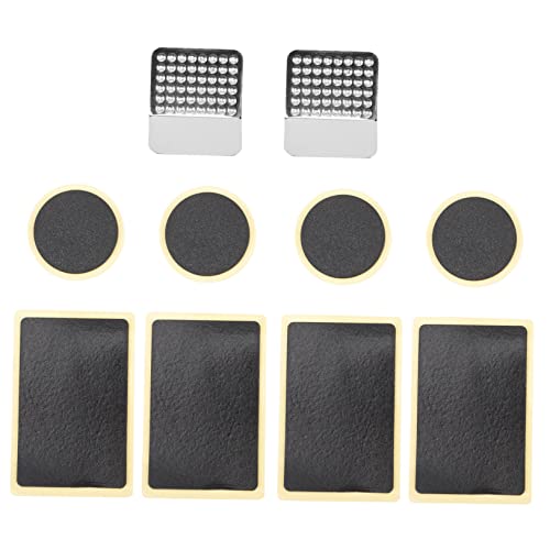 Bike Tire Repair Kit Heavy Duty Patch Kit Round Rectangular Patches for Road Bikes
