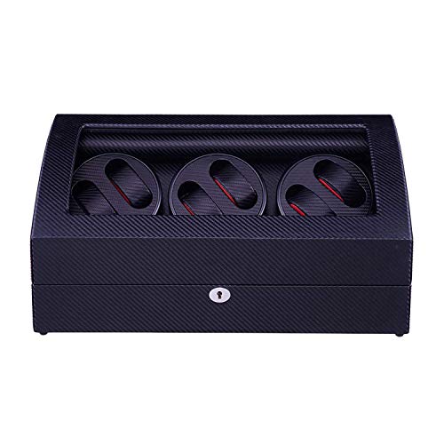 Remontoir montre automatique pour 6 montres avec coffret de rangement noir silencieux