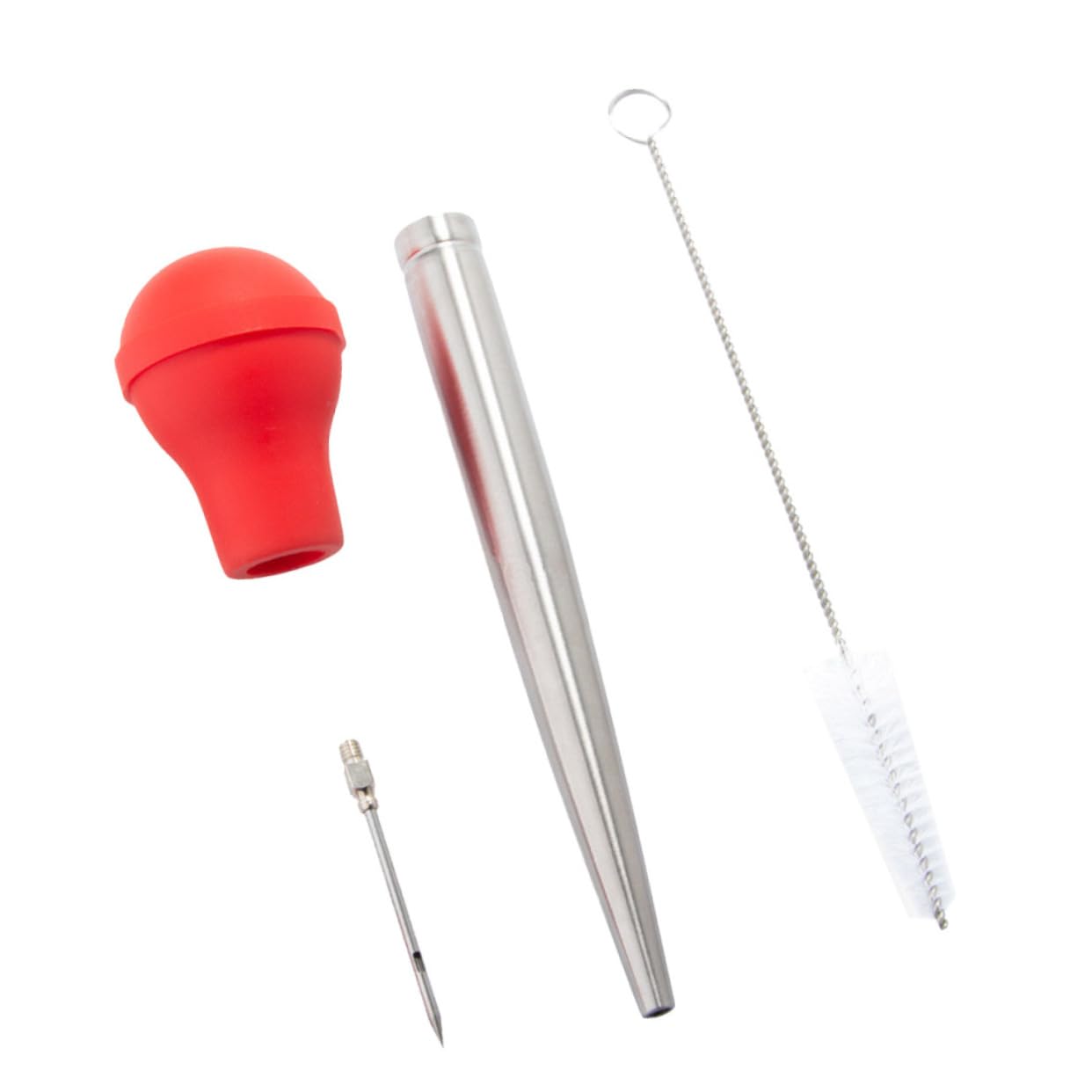 ABOOFAN Flavor Injector Turkey Baster Stainless Steel Barbecue Pump Needle Tools Drip Oil Seasoning Tube for Cooking