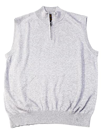 FX Fusion Solid Color 1/4 Zip Sweater Vest