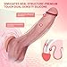 8.6 Inch Long Feels Real Skin Dildo,Soft Dual-Layer Liquid Silicone Perfect Touch Lifelike Penis, Adult Anal Dildo with Strong Suction Cup,Vaginal Anal Play Stimulator for Women Men,Beginner Sex Toy