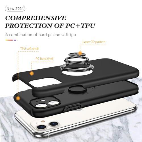 Coque iPhone 11 antichoc avec anneau rotatif pour vidéo mains libres - 4