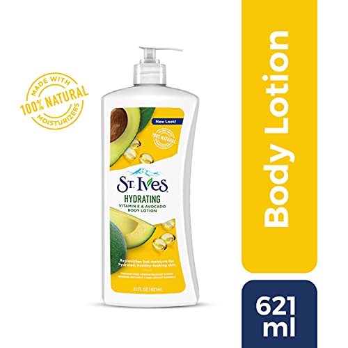 St. Ives Hydrating Vitamin E & Avocado Body Lotion (621ml) - Image 3
