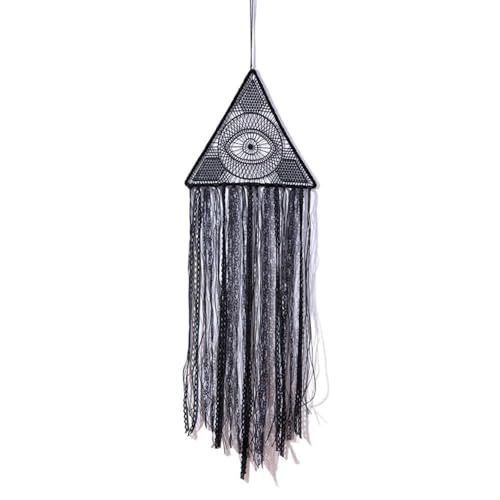 Dream Catcher Black Evil Eye Dream Catchers for Wall Hanging Home Decor Large Black Turkish Eye Wall Ornament Gift Bedroom Gothic Decor