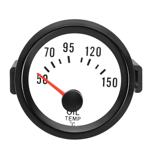 ETOPARS Universelle Voiture Jauge de Température d'huile 2 Pouces 52mm l'huile Température Jauge Véhicule Température d'huile Pointeur Manometre Bleu...