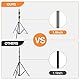 EMART Lichtstativ Heavy Duty 2,6 m, Aluminium Light Stand mit 1/4-Gewinde, Max. Belastbarkeit 10 kg für Fotografische Beleuchtung, Softboxen, Blitzlicht