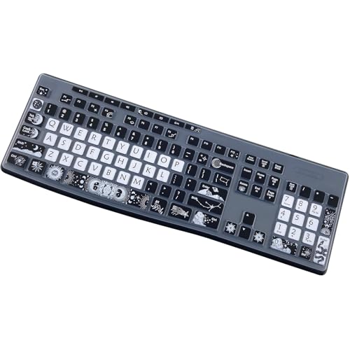 Cubierta de silicona para teclado Logitech K270 Sun and Moon miniatura 4