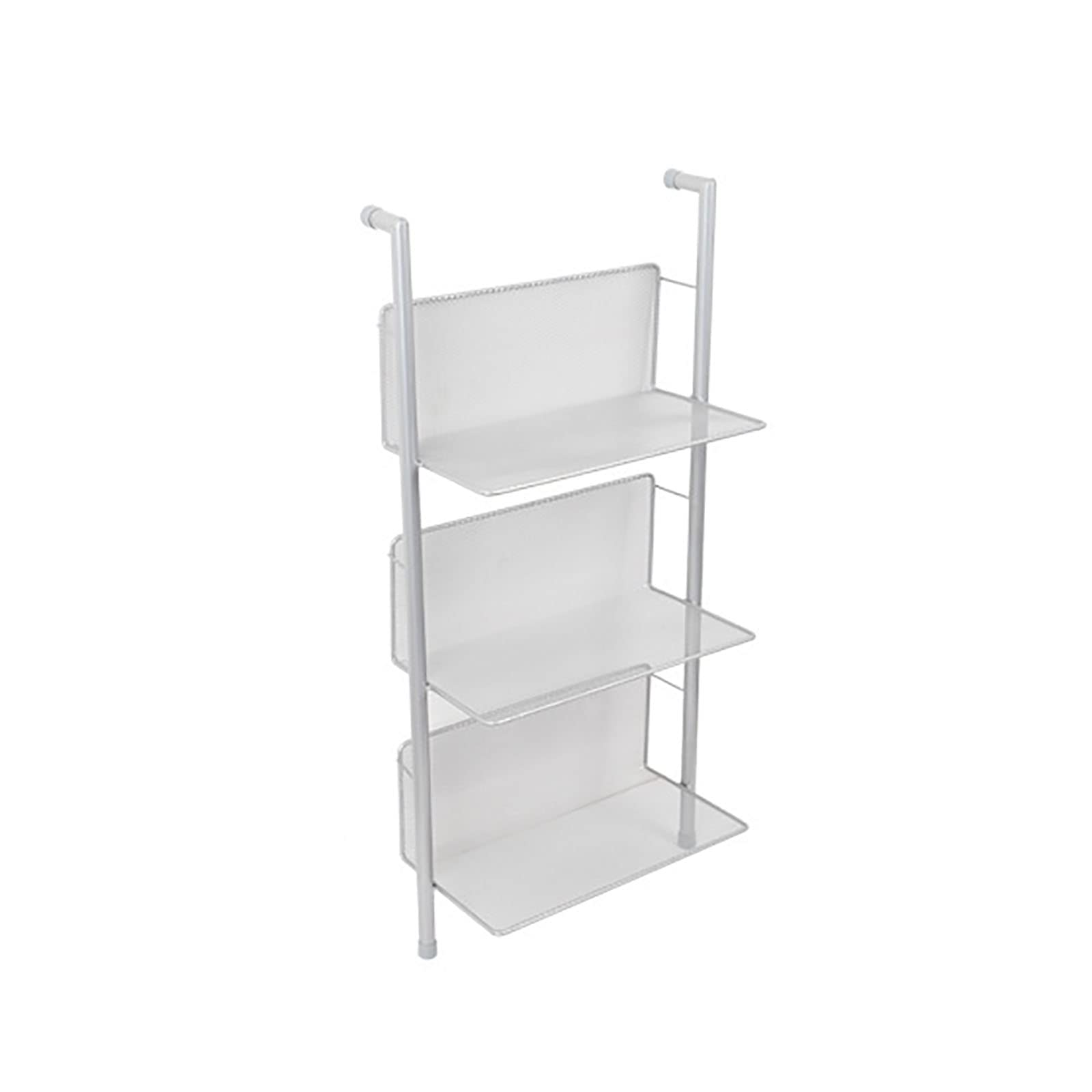 Estantería de pared metálica de 6 niveles para organizar revistas y libros