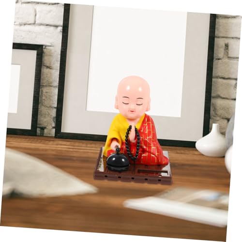 Figura Buda Monje Zen Solar 11x9x8.5 cm miniatura 6