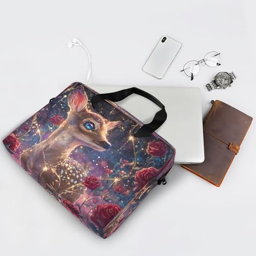 Maletín para laptop rojo con diseño navideño miniatura 7