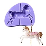 Carousel Silicone Fondant Mould Sugar Paste Baking Mould Cookie Pastry Random Color (Stlye 2)