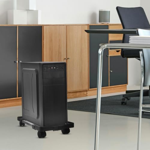 Soporte móvil para torre de CPU ARTIBETTER, con ruedas, ajustable (40-52 cm), para escritorio y oficina en casa miniatura 4