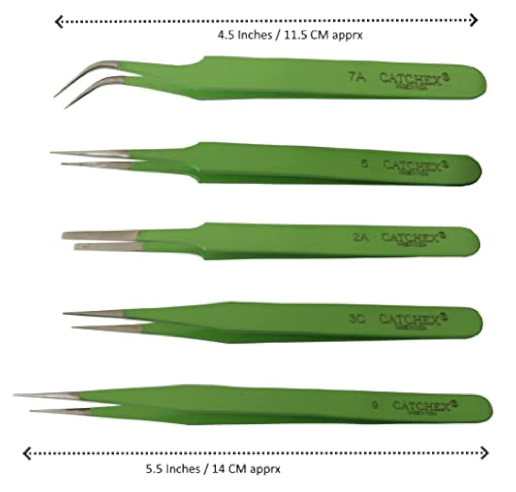 ESD Safe Anti-Static Tweezers Set, Pack of 5