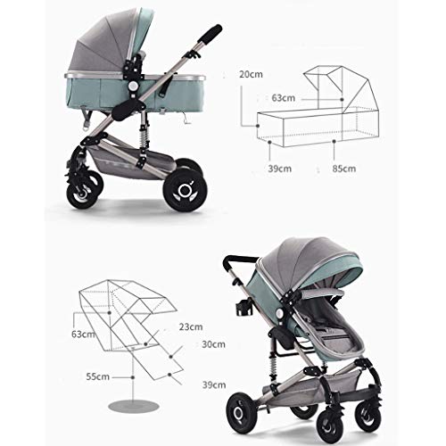 LICHUAN Reizen Systeem Multifunctionele 3 in 1 Kinderwagen Hoge Landschap Wandelwagen Vouwwagen Kinderwagen Pasgeboren… - Afbeelding 3