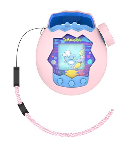 Funda De Silicona Para Tamagotchi Paradise – Carcasa Suave Anticaídas Con Cordón, Color Morado