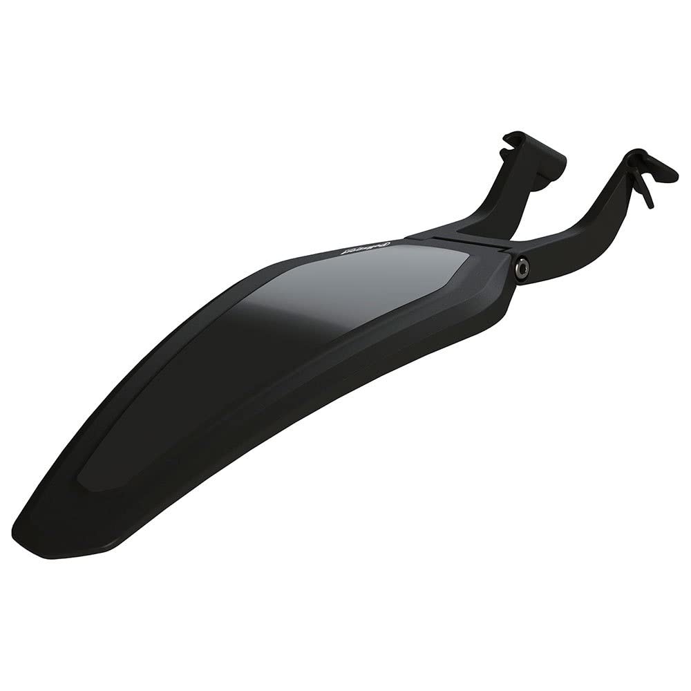 Polisport 8624700001 - S-Mud - Quick-Attach Rear Mudguard for MTB, Road, and All Bikes, Easy One-Hand Clip-On System, Adjustable Angle, Lightweight 86g, Compatible with 7mm Saddle Rails, Black