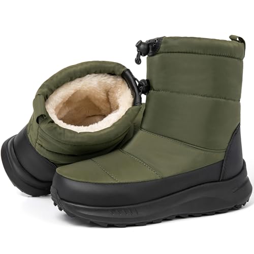 [MERPHINE] スノーブーツ メンズ レディース スノーシューズ 防水 ウインターシューズ 防寒ブーツ 冬靴 雪用靴 裏起毛...