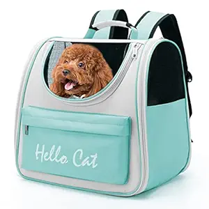 Qpets? Cats Carrier Backpack Cat Carrier Small Pet Travel Carrier Lightweight Carrier for Dog Cat Carrier Backpack with Handle Carrier for Small Medium Cat Dog Within 15kg