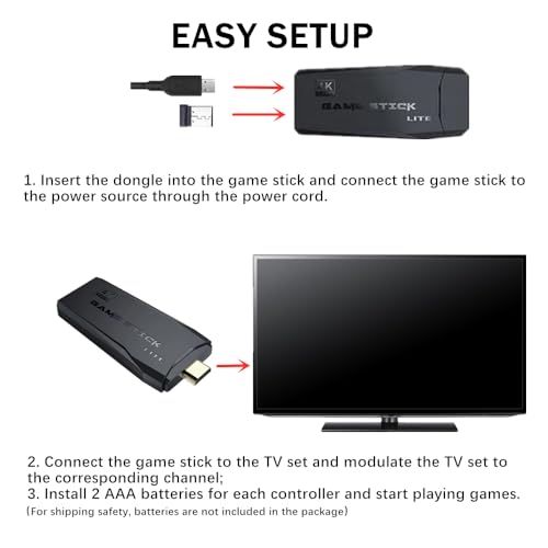 Retro Game Console with Wireless Controllers Built-in 9 Emulators Compatible with 20,000+ Classic Old Arcade Games, Extreme Mini Game Box for HDMI TVs Video Game Stick for Teens and Adults - Image 6