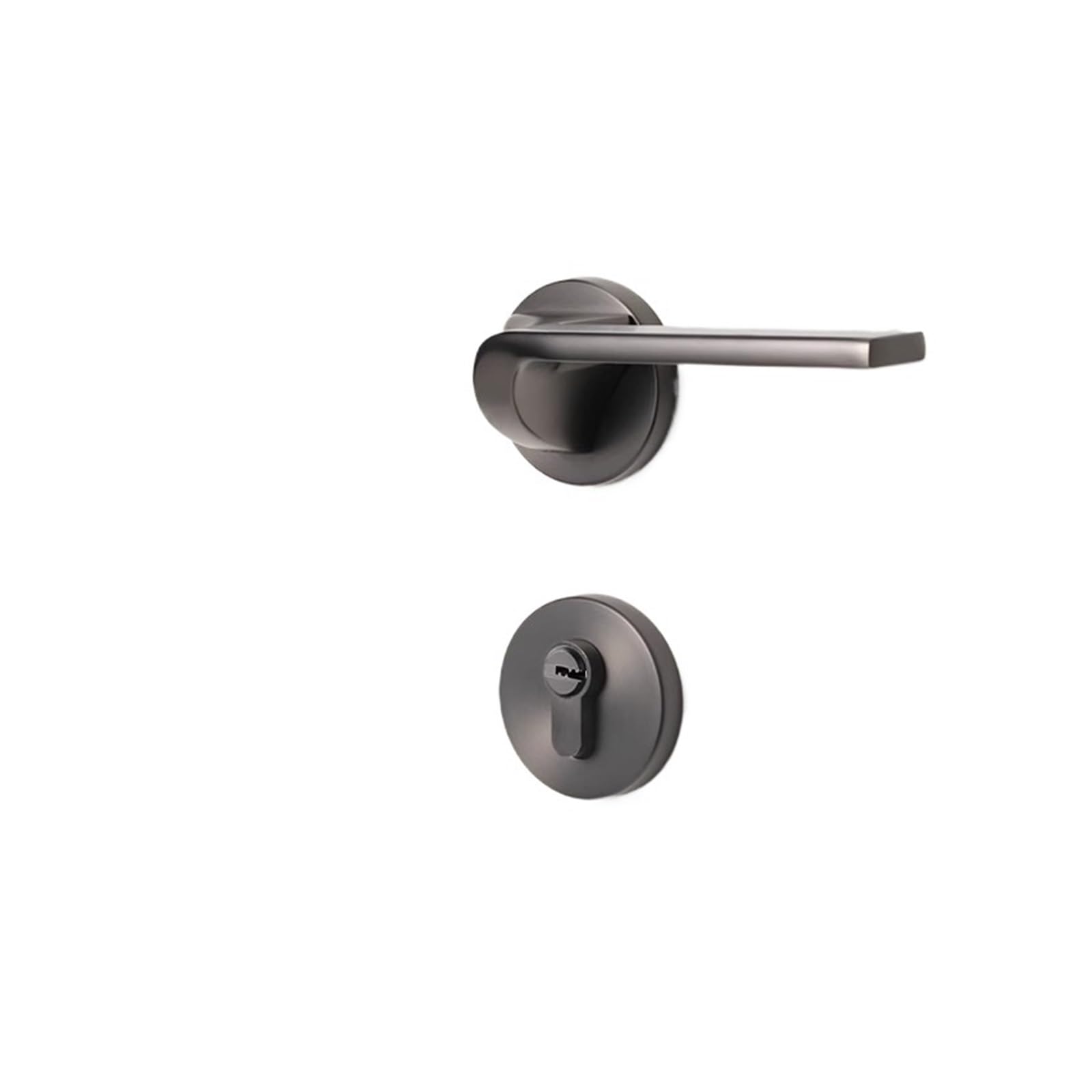 Serrure de porte intérieure en bois magnétique noire et grise style italien pour chambre