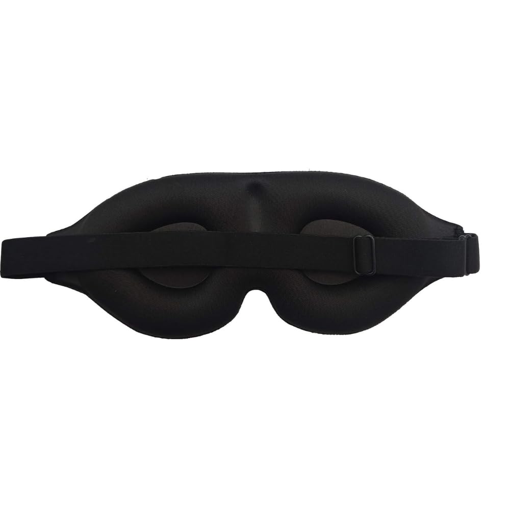Mascherina Per Dormire 3D Con Coppe Oculari Profonde, Zero Pressione, Antiluce 100%, Memory Foam, Cinturino Regolabile, Per Viaggi E Sonnellini - 3