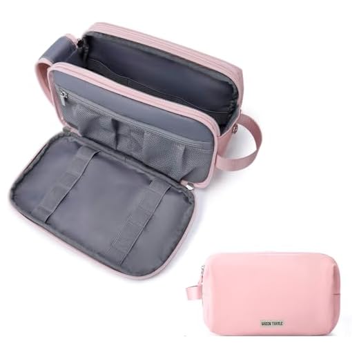Necessaire Executiva Luxo Estojo Bolsa Masculino Feminino para Viagens Multiuso Maquiagem Perfumes Green Turtle Preta (Rosa)
