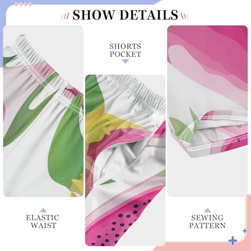 Pitaya Fruit Boys Long Pants Soft Trousers Elastic Waist Kids Lounge Bottoms with Pockets S-XL4