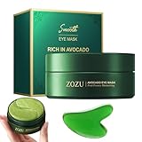 Avocado Eye Mask, Under Eye Patches, Avocado Moisturizing Collagen Eye Mask, Nourishing, Naturally Hydrating Formula, 30 Pairs