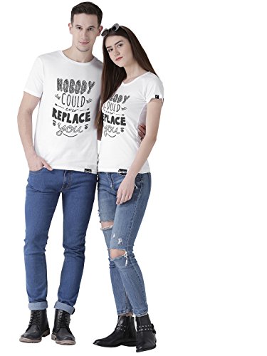 Image of DUO Men's Printed Regular fit T-Shirt HS-Nobody White X-Large