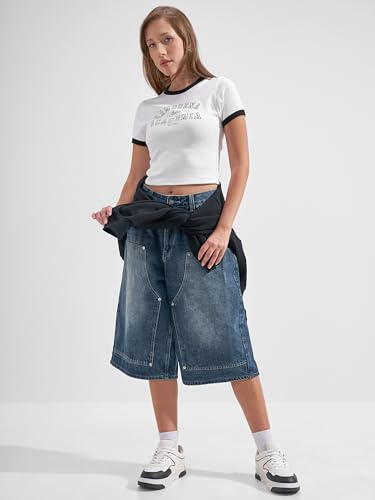 Image of Tokyo Talkies Women Pure Cotton Tops for Woman|Regular Fit Slim fit Crop Tops for Women Western|Top Tshirt for Women Stylish Western|Suitable for Casual and Workwear