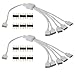 Produktbild CESFONJER 1 zu 5 LED Verteiler Verbinder Kabel, 4 Pin Splitter für SMD 5050 3528 2835 Strips, Streifen Connector, Zubehör (2 Stück/Packung)