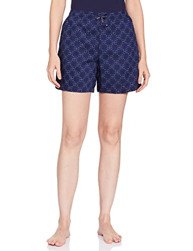 Image of Van Heusen Women's Cotton Lounge Shorts | Lightweight | Breathable Cotton | Relaxed fit | Printed | Comfortable Everyday Wear | Style 55501|Available in Pack of 1 & 2