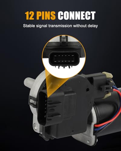 Image of ROADFAR Front Windshield Wiper Motor Compatible for Hummer for H2 2003-2007 | For Hummer For H2 2003-2007|Replace 19150497|88944398|12 Pins