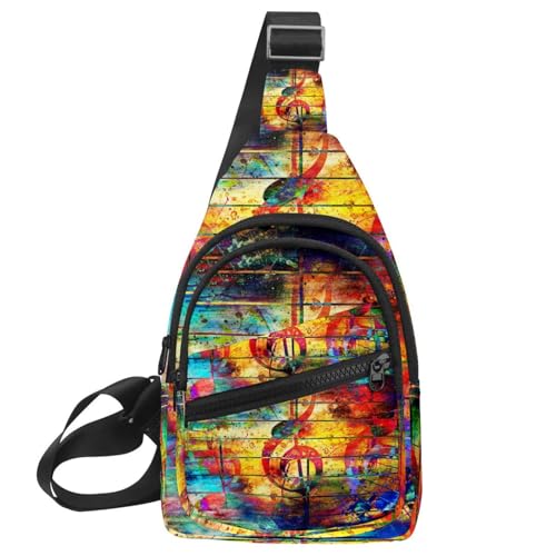 Bandolera cruzada retro para amantes de la música en viajes y paseos