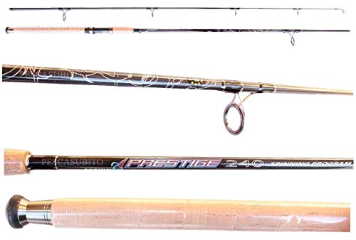 Canna Spinning Pesca Luccio Pesce Serra Barracuda - Prestige 2.40Mt 40/80Gr