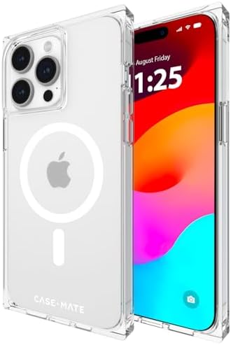 Case-Mate BLOX iPhone 15 Pro Max Case - MagSafe Phone Case - Clear