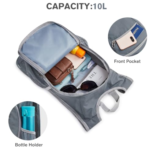 Image of G4Free 10L /15L Hiking Backpack Lightweight Packable Hiking Daypack Small Travel Outdoor Foldable Shoulder Bag