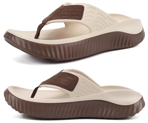 KuaiLu Womens Recovery Flip Flops