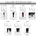Heel Hunks Clear H5 Heel Caps 16 x 17.5 mm | Heel Protectors Replacement Tip Caps for High Heel Shoes and Stiletto | Anti-Slip and for Grass - (5 Pairs)