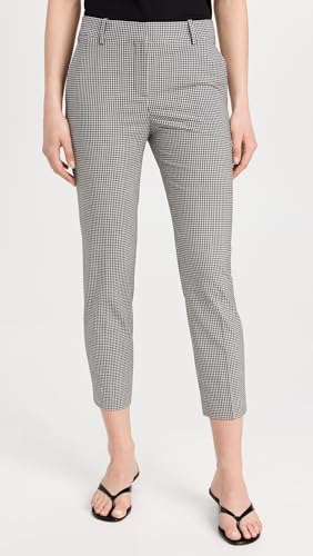 Theory Women's Treeca Tailor Check Pants2