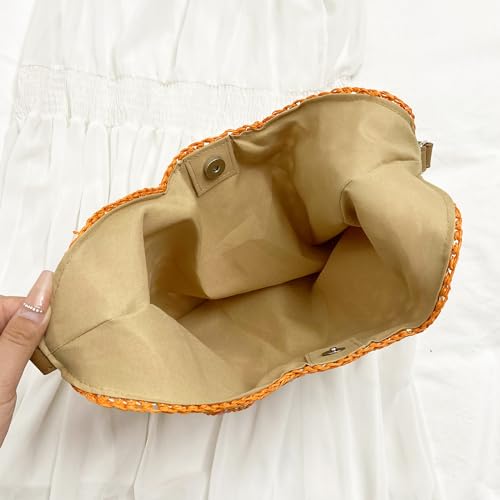 Image of Rejolly Straw Hobo Bag for Women Tote Bag Summer Vacation Beach Handbags Boho Bohemian Style Shoulder Purse