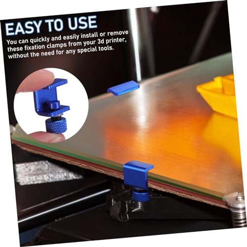 GLEAVI Braçadeira De Impressora 8 Peças Clipes De Suporte De Cama De Impressora Braçadeiras De Plata