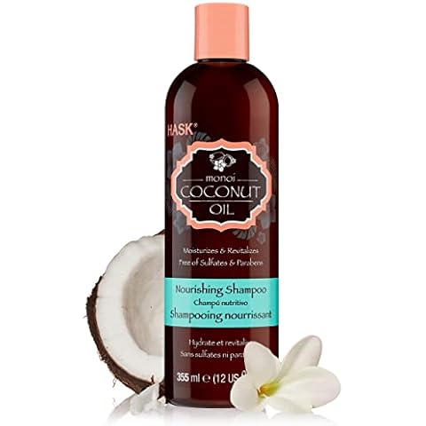 HASK COCONUT MONOI Shampoo, nourishing for all hair types, color safe, and cruelty-free - 1 355mL Bottle Cover