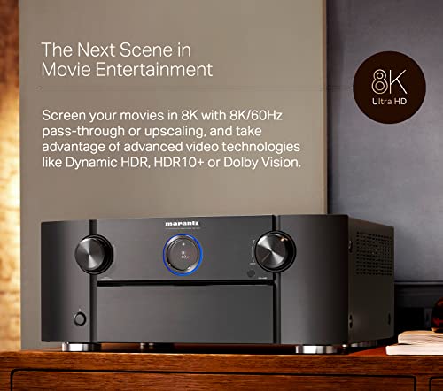 Marantz Avr Sr7015-9.2 Channel Amplifier, 8K Hdmi Upscaling, Auro 3D, Imax Enhanced, Dolby Surround Sound, Alexa + Heos Compatibility, Easy To Setup #TOP1