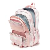 ✅ [Capacité de 29 L et rangement facile] : Offrez-lui tout l'espace dont elle a besoin ! Ce sac à dos de 29 L (44 x 33 x 20 cm) est doté d'une pochette rembourrée pour un ordinateur portable ou un iPad de 14 pouces, ainsi que de compartiments bien pensés pour les manuels scolaires, les boîtes à lunch et les fournitures scolaires.