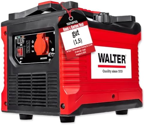 Walter Inverter Stromerzeuger 1000W, Benzin Notstromaggregat, ide...
