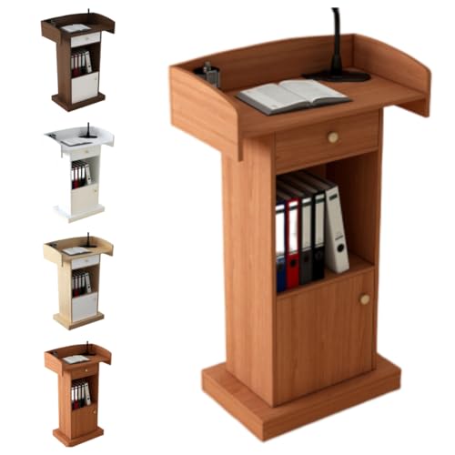 TAKEY演説台 表彰台 司会者台 セレモニーデスク 教会のためのパルピットスピーチテーブル表彰テーブルセレモニーデスク 表彰台ホスティング選挙、結婚式のホスティングに使用できますデスク引き出しな立ちいえば書見台会議室プレゼンテーション (アンティーク白檀