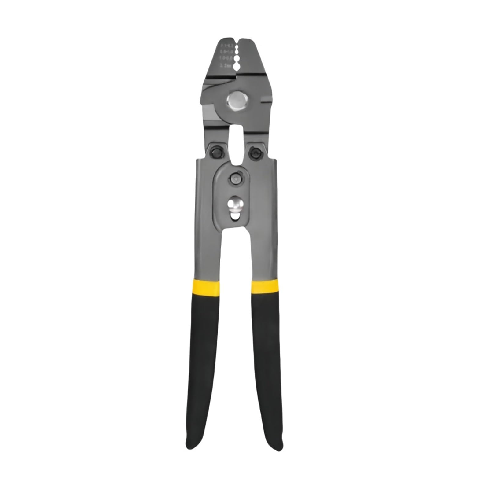 Qxbfndc Silver Pliers Crimping Tool Up To 2.2Mm Crimping Plier Wire Rope Swager Crimper Fishing Crimp Tool Aluminum Double Barrel Ferrule Crimping Loop Sleeve Kit(Silver Pliers)