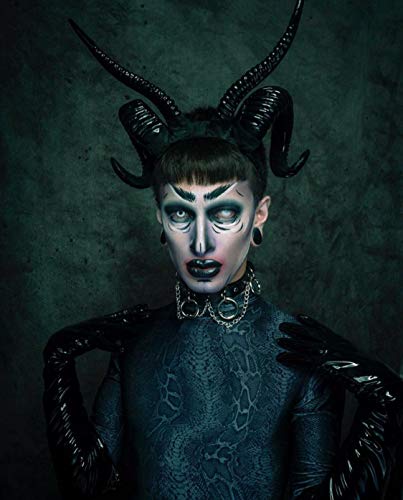 Qhome Gothic Antelope Sheep Horn Hoop Headband Forest Animal Aries Exhibition Cosplay Deluxe Costume Horns #TOP3